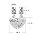 LilyJewelry Heart Love Mom Mother Son Charm Puzzle Dangle Beads For Snake Chain Bracelet