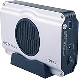 WANLONGXIN WLX-393U3 USB 3.0 TO 3.5 Inch SATA I/ II/ III Aluminum Hard Drive Enclosure Case with Cooling Fan (Maximum support 8TB)