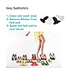 High Heel Pads, Heel Cushion Inserts, Heel Liners (12 PCS) - Unisex (Black)