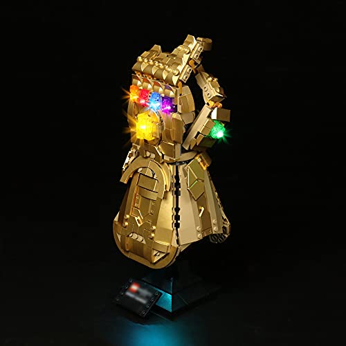 ANGFJ LED Light for Lego 76191 Infinity Gauntlet Collectible Building