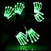 HITOP Led Gloves, Light Up Gloves Toy Skeleton Lighted Gloves, Christmas Party Gifts for Men Stocking Stuffers for Teens (Green)