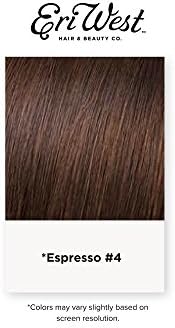 Eri West Clip-in Invisible Ponytail Extension Futura Fiber Ponytail 120g - Yaki Straight 18" Espresso