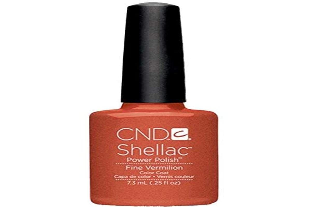 CND Shellac Fine Vermilion, 7.3 ml/0.25 fl oz.