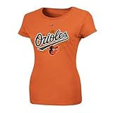 MLB Majestic Baltimore Orioles Ladies Hype-Tastic T-Shirt - Orange