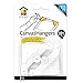 Under the Roof Decorating 5-100200 20 lbs Place&Push Canvas Hangers , White