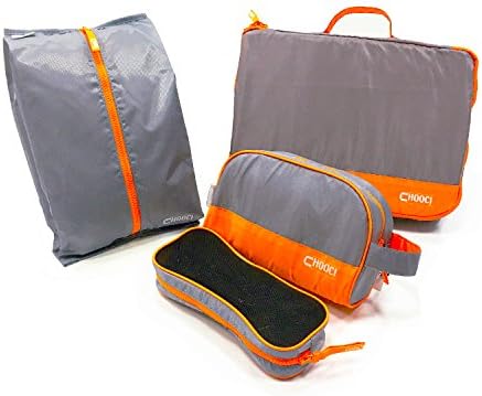 Ultralight Packing Cubes Travel Essentials โ First Thing to Check in Packing List - 4 Set Travel Luggage Super Compression Organizing Cubes for Holiday Vacation, Business Trip, Weekend Trip, Camping