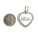 Custom Engraved Personalized Stainless Steel Heart Swaroski Zirconia Dog Pet ID Jewelry Bling Tag