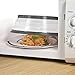 OUZIFISH Collapsible Food Plate Lid Cover - 10.5 inch, BPA Free, Easy Grip, Microwave Plate Guard With Steam Vent & Colander Strainer for Fruit (Grey)