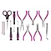 The Original Pink Box PB12HCS Hobby and Craft Tool Set with Case, Pink
