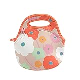 Built NY 5158491 Gourmet Getaway Mini Lightweight Insulated Neoprene Lunch Tote Bag, Bright Flower
