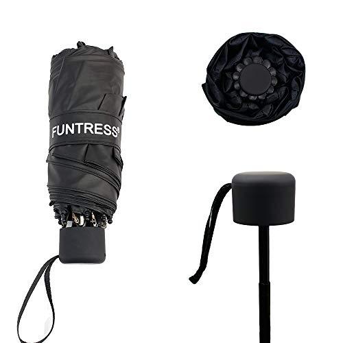 FUNTRESS Mini Compact Umbrella for Travel Extra Large UV Protection Sun Rain Umbrellas Women Kids Outdoor Gift Lightweight Upgraded (Starry sky) - Thumbnail 7