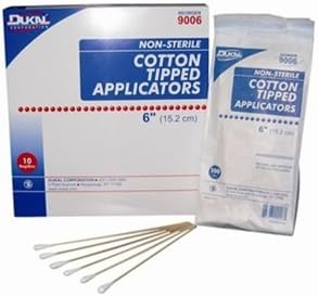 Amazon Com Dukal 9016 Sterile 6 Cotton Tipped Applicators Dkl9016 Category Medical Supplies Classroom First Aid Kits Office Products