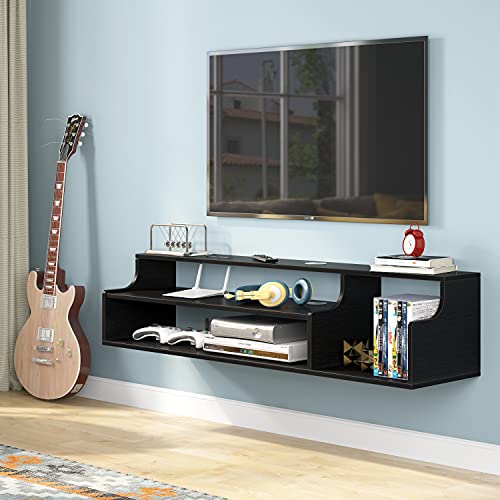 Tribesigns Modern Floating TV Shelf, Wall Mounted Media Console