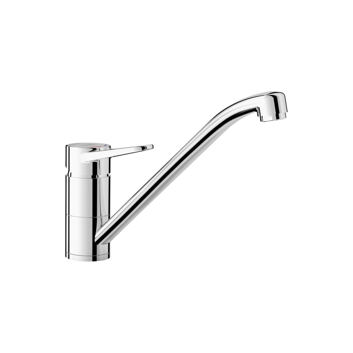 BLANCO WEGA II | Kitchen Mixer tap in Chrome | High-Pressure | Non-Return Valve | Ceramic Cartridge | Assured Water Quality & Water-Saving | [4.8x25.2x18.5 cm]