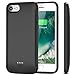 Battery Case for iPhone 6s 7 8 6, 4000mAh Portable Protective Charging Case for Apple iPhone 6s 6 7 8 (4.7 inch) Rechargeable Extended Battery Charger Case-(Black)