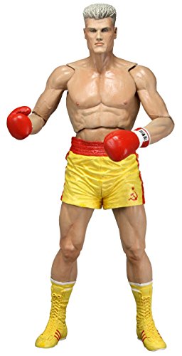 NECA Rocky 40Th Anniversary Series 2 Drago Scale Action Figure(Yellow Trunks Version), 7