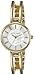 Anne Klein Women's AK/2236GBST Swarovski Crystal-Accented Gold-Tone Open-Bangle Watch and Bracelet Set