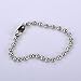 Housweety 100pcs Silver Tone Connector Clasp Ball Chains Keychain Tag 12cm (12CM-100PCS)