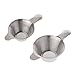 ICYANG Fine Mesh Tea Strainer, 2pcs Different Size Stainless Steel Coffee Tea Infuser for Loose Tea Leaf Filter with Handle