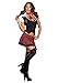 Dreamgirl Women's After School Special Dress, Black/Red/White, Large