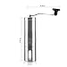 Manual Coffee Grinder by Ozetti - Durable Stainless Steel Burr Mill Coffee Grinder That Will Last For Years