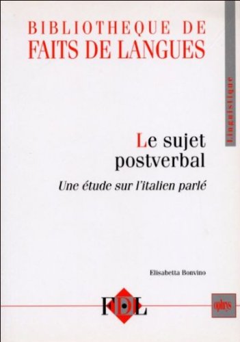 Le  sujet postverbal