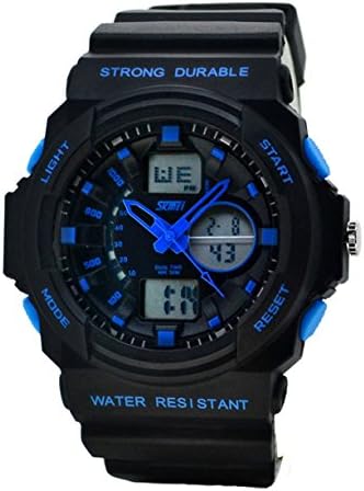 Waterproof Unisex Digital Watch - Dual LED Display Watch / Night Vision Watch / Sports Wrist Watchs