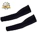 Arm Sleeve,iGreely Outdoor Sports Bike Cycling Compression Armband for Basketball Football Baseball Shooting Arms Protector Breathable Lycra UV Protection Arm Sleeves -1 Pair (Black)