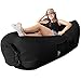 WooHoo 2.0® - Giant Inflatable Lounger Air Balloon Furniture with Carry Bag. Inflates in Seconds. Hangout as Lounge Chair, Bean Bag, Air Hammock, Sofa, Couch, Air Bag. NEW MODEL PATENT PENDING-Black