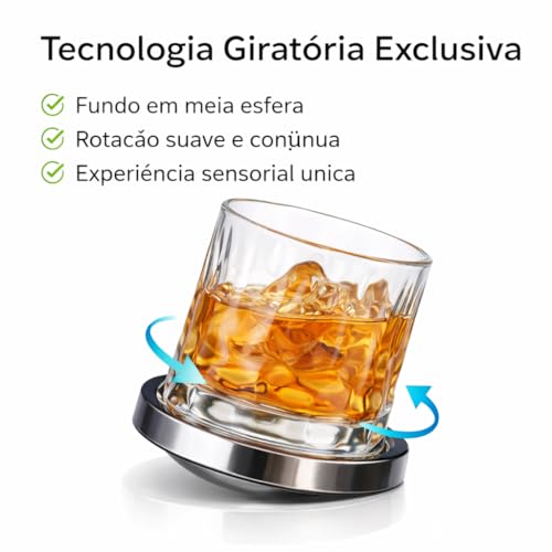 Kit 2 Copos Whisky com Base Sofisticada 170ml Cristal Transparente Premium Vidro Reforçado Drinks Luxo