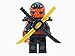 LEGO Ninjago Deepstone Kai Ninja Minifigure Red Aeroblade Swords NEW 2015