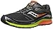 Saucony Men's Guide 9 Running Shoe, Midnight/Citron/Orange, 10 M US
