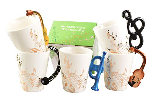 image for BUYNEED Novelty Magic Morning Coffee Mug 12 oz Color Changing Heat Sen