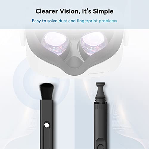 Lens Cleaning Pen and Lens Cover Compatible with Meta/Oculus Quest 2