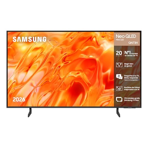TV 50 Pulgadas Neo QLED QN73H 4K Smart TV con Vision AI Companion, Quantum Mini LED y AirSlim, Cine, Gaming y Deportes