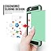 iPhone 6s Plus Case, Anuck Shockproof iPhone 6s Plus Wallet Case [Card Pocket] Anti-scratch Protective Shell Rubber Bumper Case with Slide Card Holder Slot for Apple iPhone 6 Plus 6s Plus - Mint Green