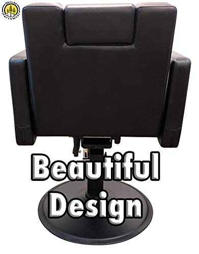 DevLon NorthWest Black Reclining Salon Chair Hydraulic Barber Chair Styling Salon Work Station Shampoo (BARBER CHAIR) - Thumbnail 5