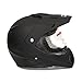 MMG Dual Sport Off Road Motorcycle Full Face Helmet Dirt Bike ATV Flip-Up Visor (Model 23) - Matte Black, XL