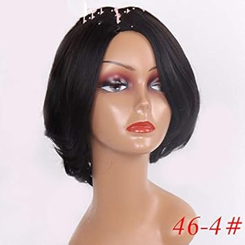 Amazon Com Black Color Short Pixie Cut Style Wigs For