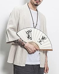 Men's Japanese Kimono Cardigan Loose Cotton Linen