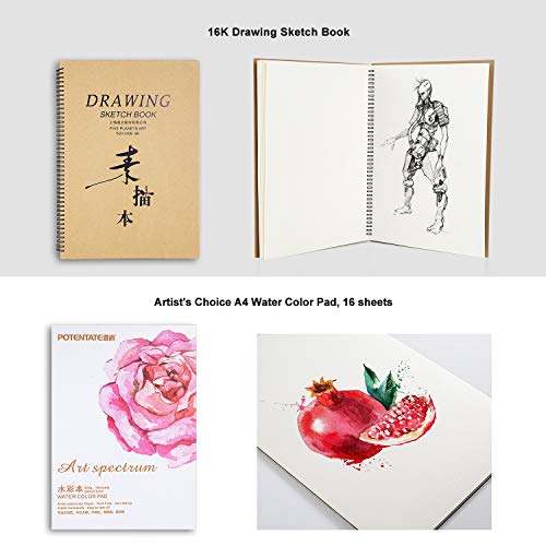 227-in-One Custom Artist Painting Drawing Art Kit with French Style Art Easel & Sketchbox, Perfect for Oil Watercolor Painting, Beginner, Professional -Lightwish