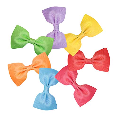 image for Anezus 42Pcs Hair Bows Ribbon Hair Clips for Baby Girls Teens Toddlers