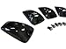 VMS Racing SMOKED Cab Roof COVERS Markers Lenses + 5 AMBER LED Lights 5 Piece Kit Set CRL 264159BK Compatible with Chevy GMC 2500 3500 4500 5500 6500 7000 Kodiak Topkick (with 5 LED AMBER Bulbs) 88-02