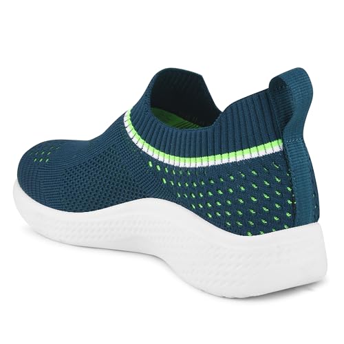 Welcome Kid's Casual, Running, Walking, Loafers, Sneakers, Sports Shoes, Memory Foam, K-Romeo-T.Blue, 4 4