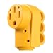 MICTUNING 125 250V 50Amp Heavy Duty RV Female Replacement Receptacle Plug with Ergonomic Grip Handle Yellow