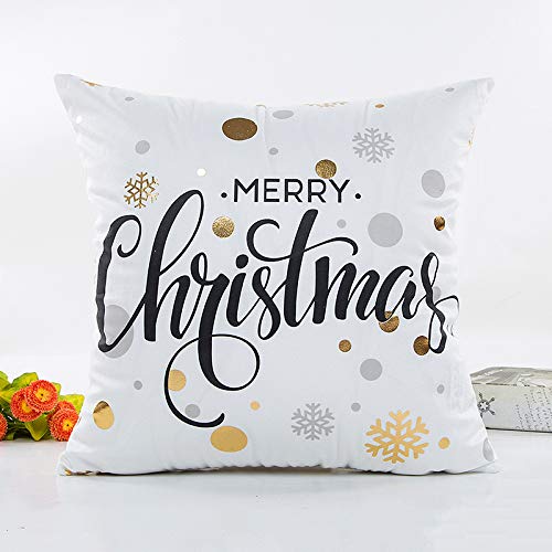 XUELIEE 3 pcs Merry Christmas Pillow Case Christmas Tree Xmas Pillow Cover 18 x 18\