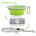 Nunbell Retractable Dog Leash,Heavy Duty 16ft Retracting Pet Leash with Free Bag Dispenser + Bonus Bowl + Dog Collar;Strong & Durable Nylon Tape/Ribbon | Dog IQ Treat Balls | Neon Green