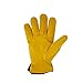 Vgo Glove Lined Cowhide Split Leather Work and Driver Gloves, For Heavy Duty/Truck Driving/Warehouse/Gardening/Farm (3 Pairs, Yellow, Size 11