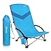 MOVTOTOP Folding Beach Chair, 【Newest 2019】 Portable Outdoor Backpack Camping Chair, High Back Rest Beach Chairs with Carry Bag Heavy Duty 300 lbs Capacity