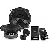 NVX 5 1/4 inch Professional Grade True 130 watt RMS 2-Way Component Car Speaker System [V-Series] with Silk Dome Tweeters [VSP525KIT]